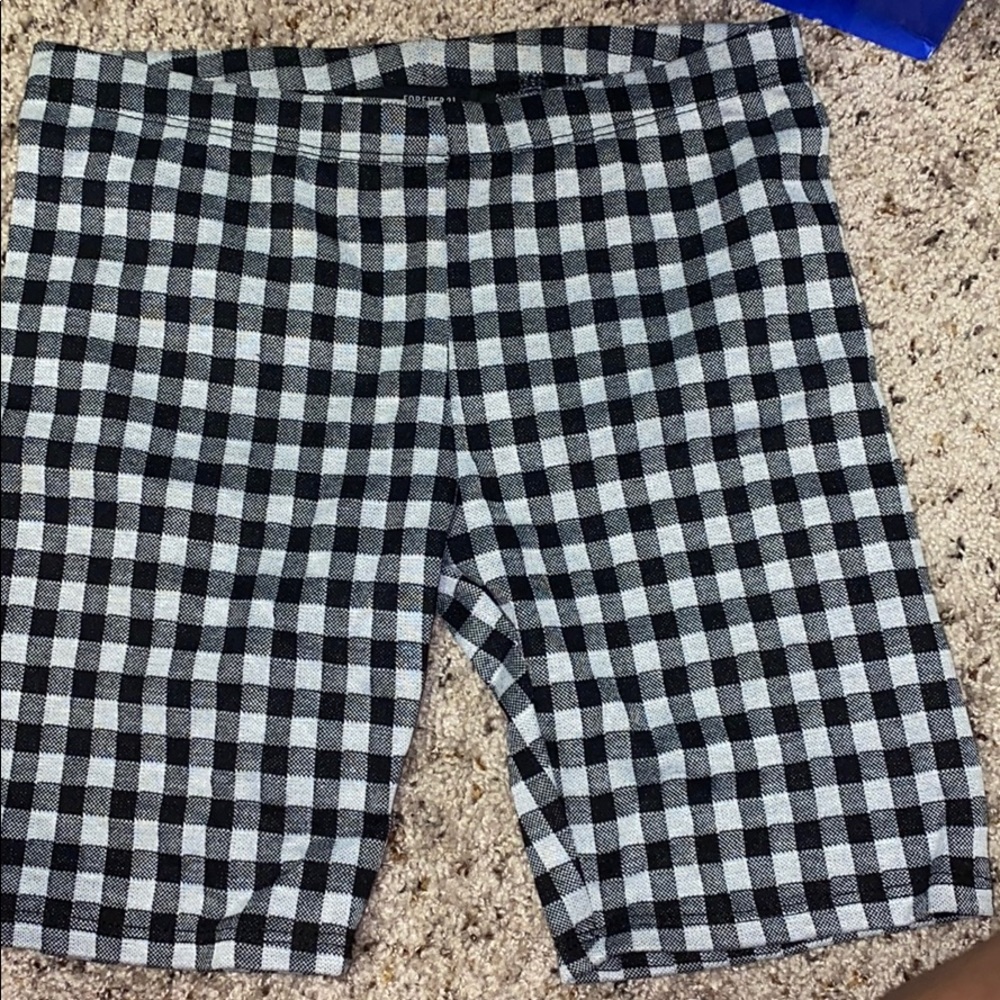 Forever 21 Checker Biker Tights